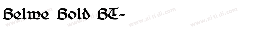Belwe Bold BT字体转换